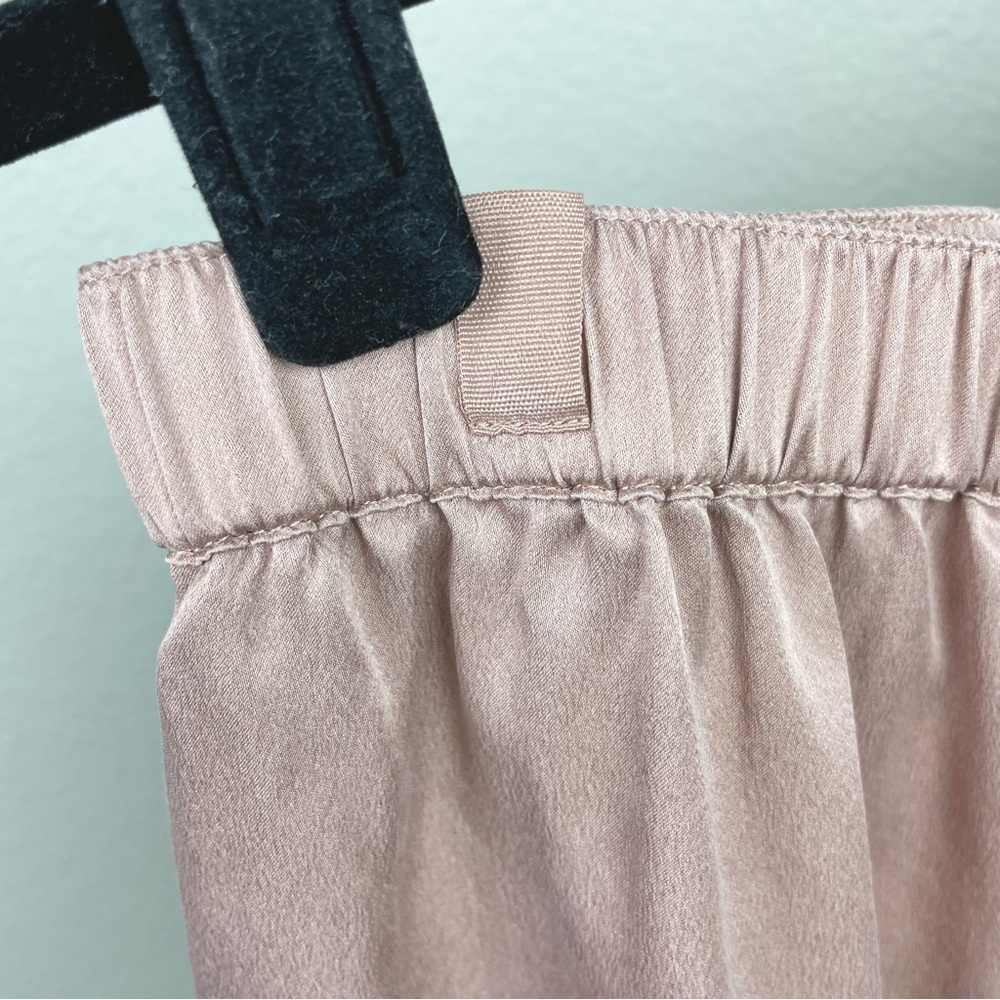 Lunya Women’s Medium Washable Silk Tulip Pajama Set Otium Tan Champagne Pink - Picture 8 of 15